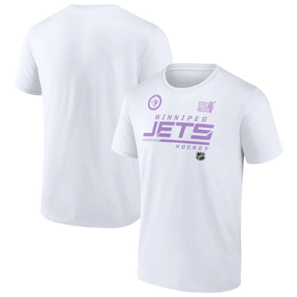 Winnipeg Jets NHL Hockey Fights Cancer T-Shirt White