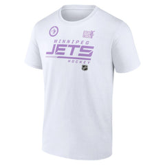 Winnipeg Jets NHL Hockey Fights Cancer T-Shirt White