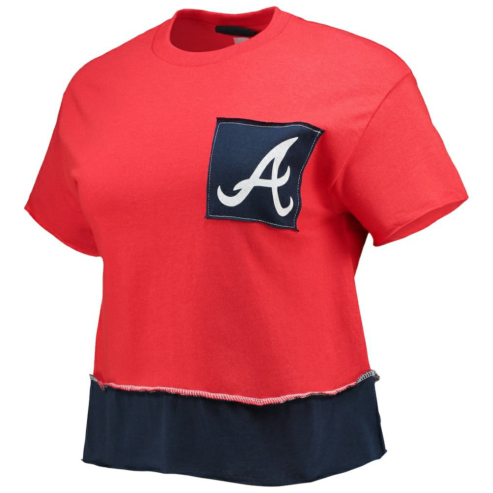 Atlanta Braves Refried Apparel Women's Cropped T-Shirt - Red