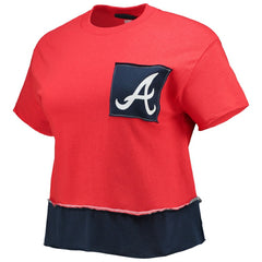 Atlanta Braves Refried Apparel Women's Cropped T-Shirt - Red