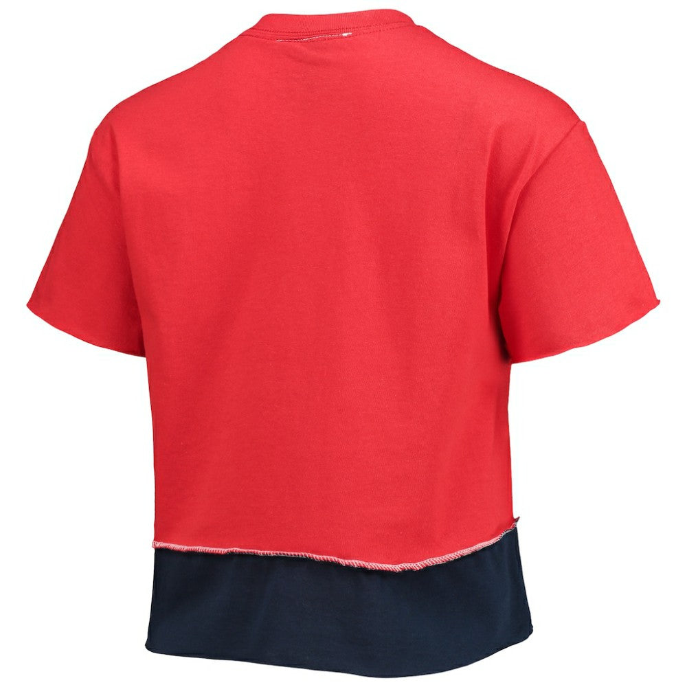 Atlanta Braves Refried Apparel Women's Cropped T-Shirt - Red