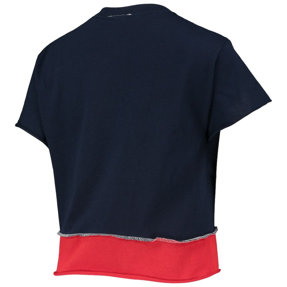 Boston Red Sox Refried Apparel Women's Cropped T-Shirt - Navy