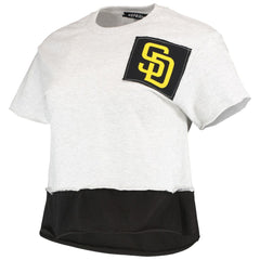 San Diego Padres Refried Apparel Women's Cropped T-Shirt - Gray