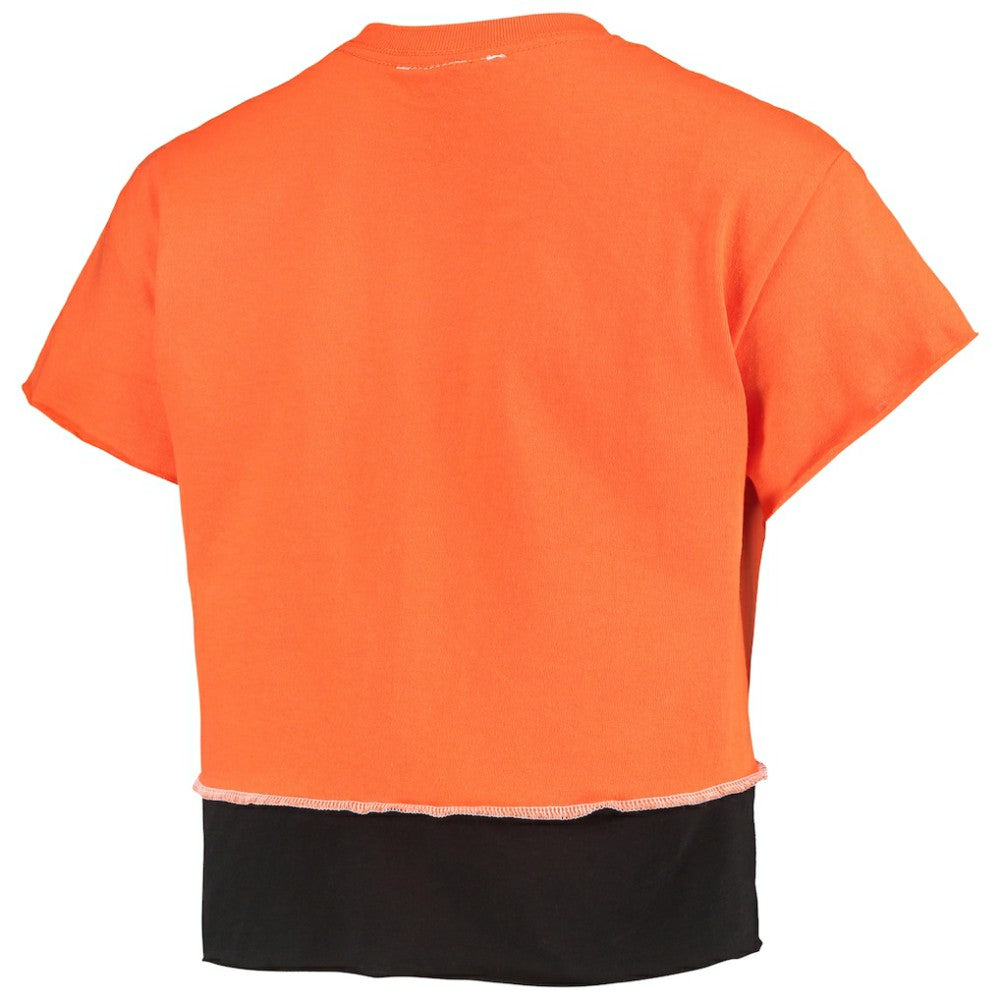 San Francisco Giants Refried Apparel Women's Cropped T-Shirt - Orange