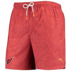 Arizona Cardinals Team Naples Layered Leaves Swim Trunks - Cardinal online