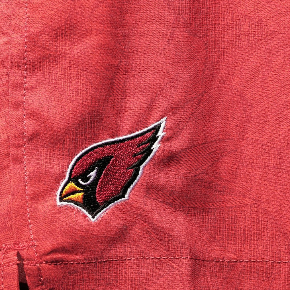 Arizona Cardinals Team Naples Layered Leaves Swim Trunks - Cardinal online