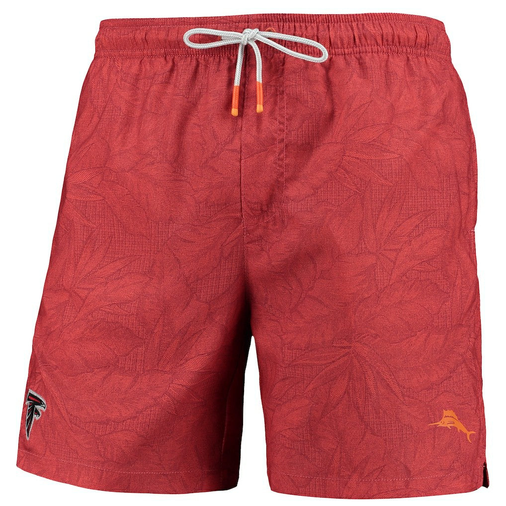 Atlanta Falcons Naples Layered Leaves Swim Trunks - Red discount