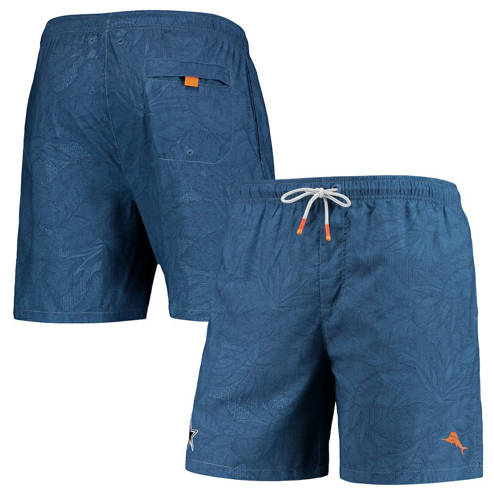 Dallas Cowboys Naples Layered Leaves Swim Trunks - Navy discount