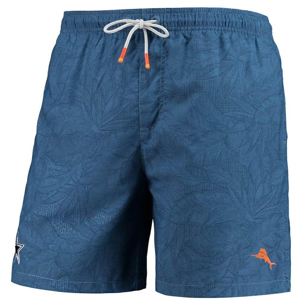 Dallas Cowboys Naples Layered Leaves Swim Trunks - Navy discount