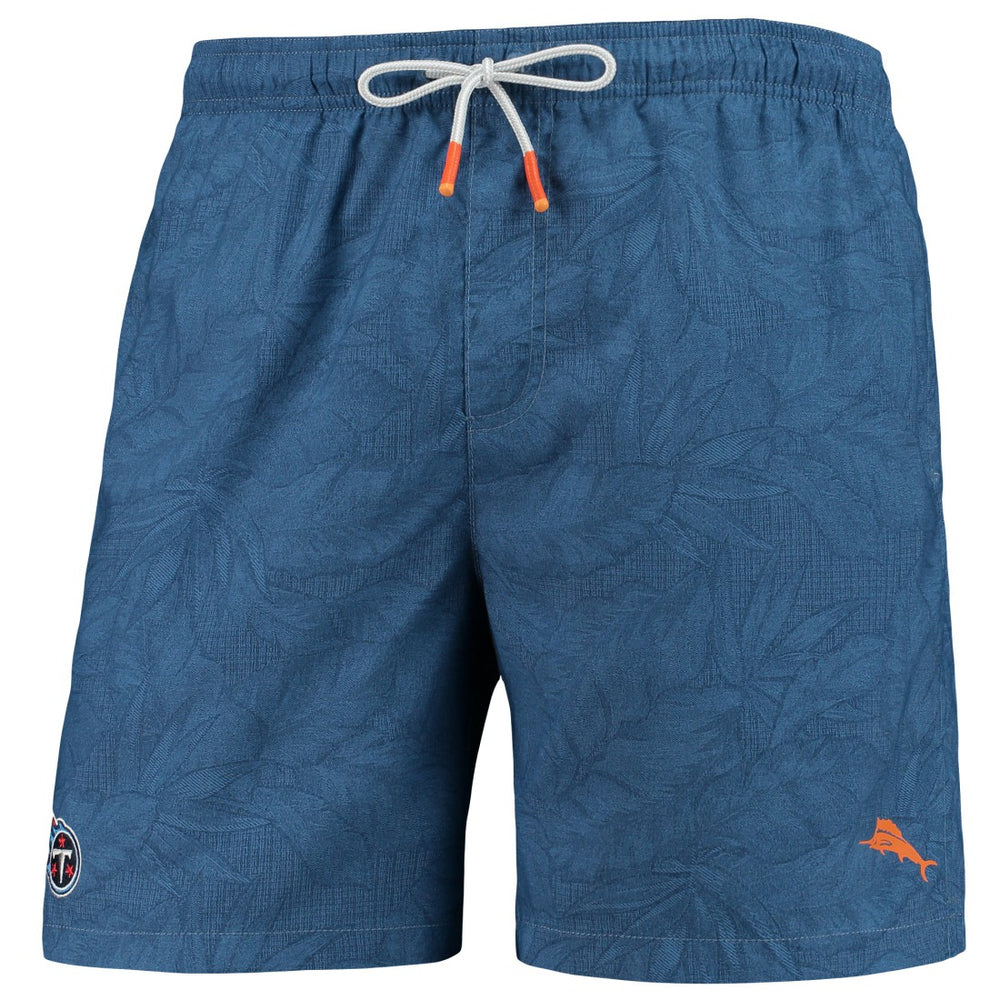 Tennessee Titans Naples Layered Leaves Swim Trunks - Navy cheap