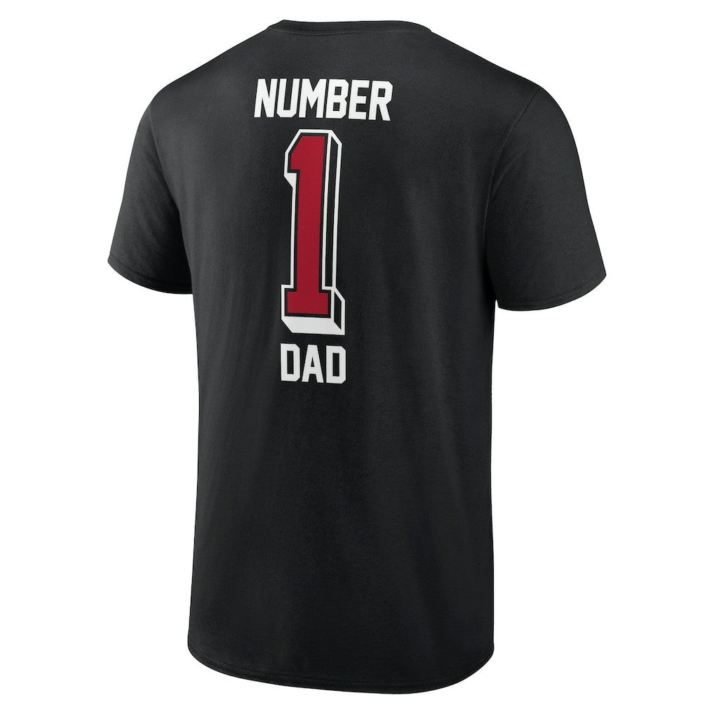 Atlanta Falcons Number One Dad T-Shirt - Black sale
