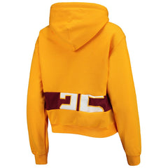 Washington Commanders Refried Apparel Women's Cropped Pullover Hoodie - Gold for sale