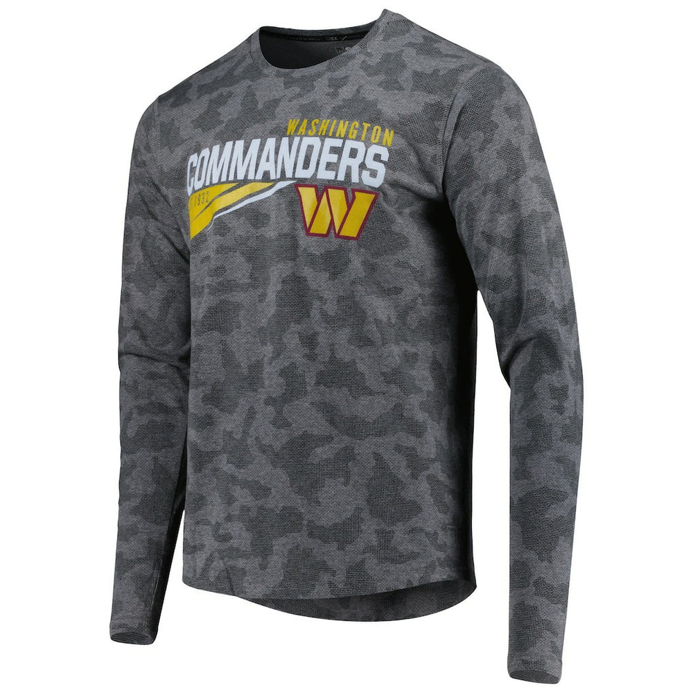 Washington Commanders MSX by Michael Strahan Camo Long Sleeve T-Shirt - Black for sale