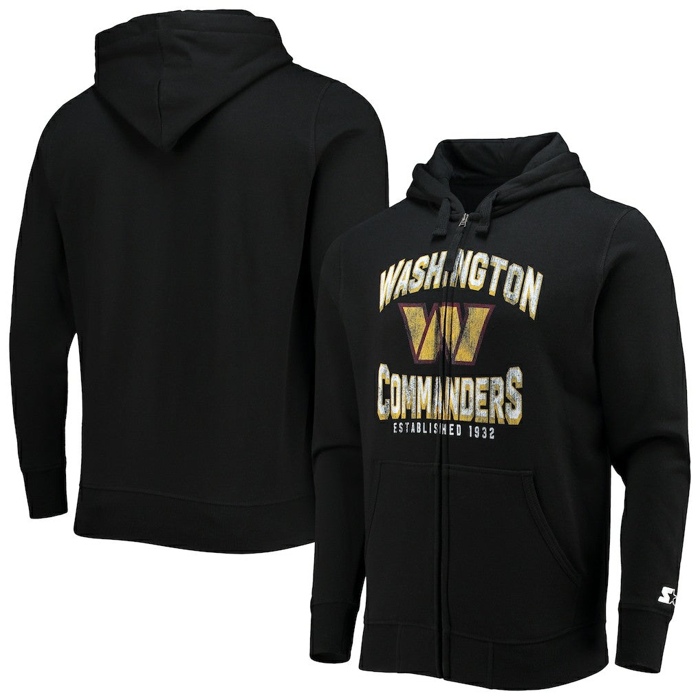 Washington Commanders Starter Post-Season Full-Zip Hoodie - Black discount
