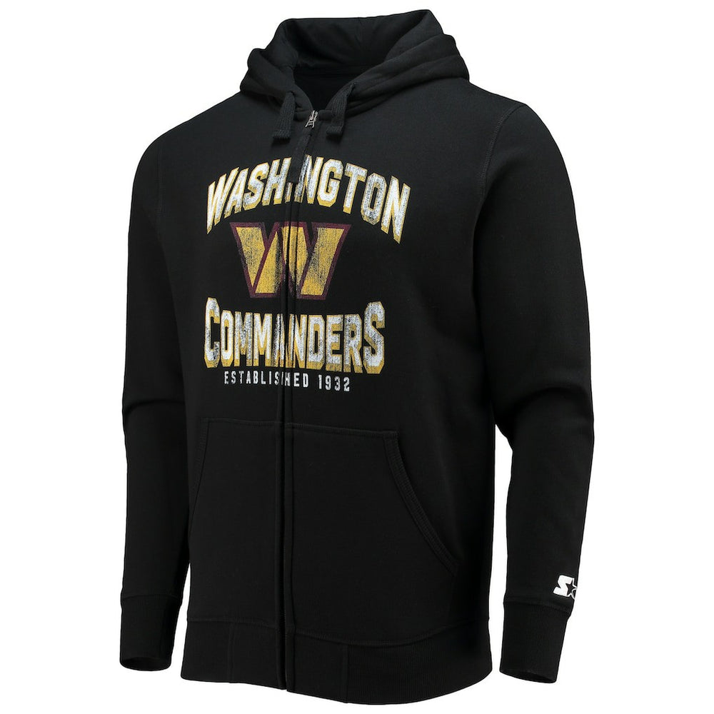 Washington Commanders Starter Post-Season Full-Zip Hoodie - Black discount