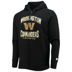 Washington Commanders Starter Post-Season Full-Zip Hoodie - Black discount
