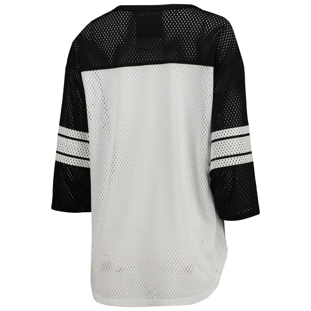Washington Commanders G-III 4Her by Carl Banks Women's First Team 3/4-Sleeve Mesh T-Shirt - White/Black discount