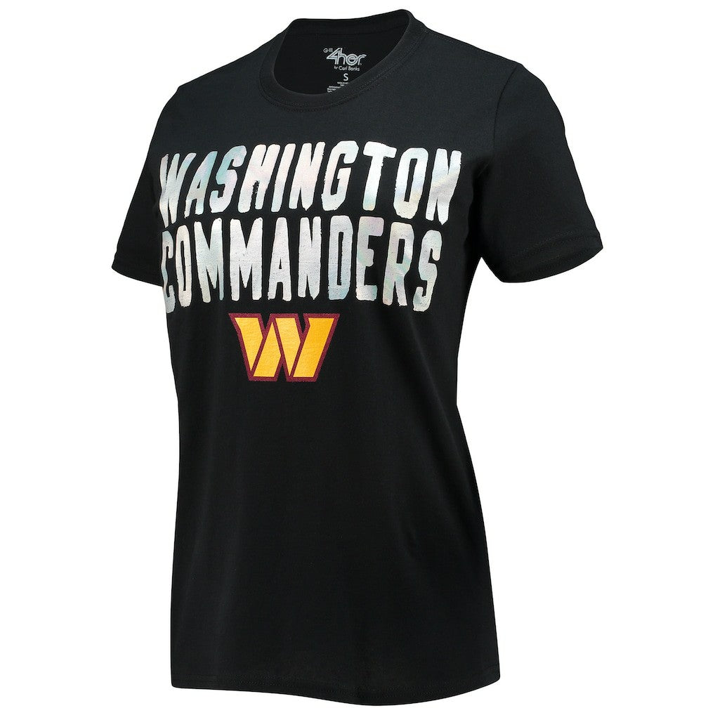 Washington Commanders G-III 4Her by Carl Banks Women's Endzone T-Shirt - Black sale