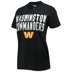 Washington Commanders G-III 4Her by Carl Banks Women's Endzone T-Shirt - Black sale