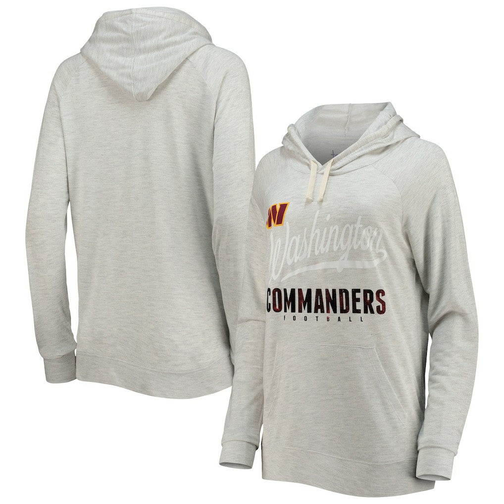 Washington Commanders Touch Women's Pre-Game Raglan Pullover Hoodie - Oatmeal on sale
