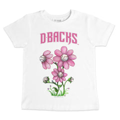 Arizona Diamondbacks Tiny Turnip Youth Blooming Baseballs T-Shirt - White