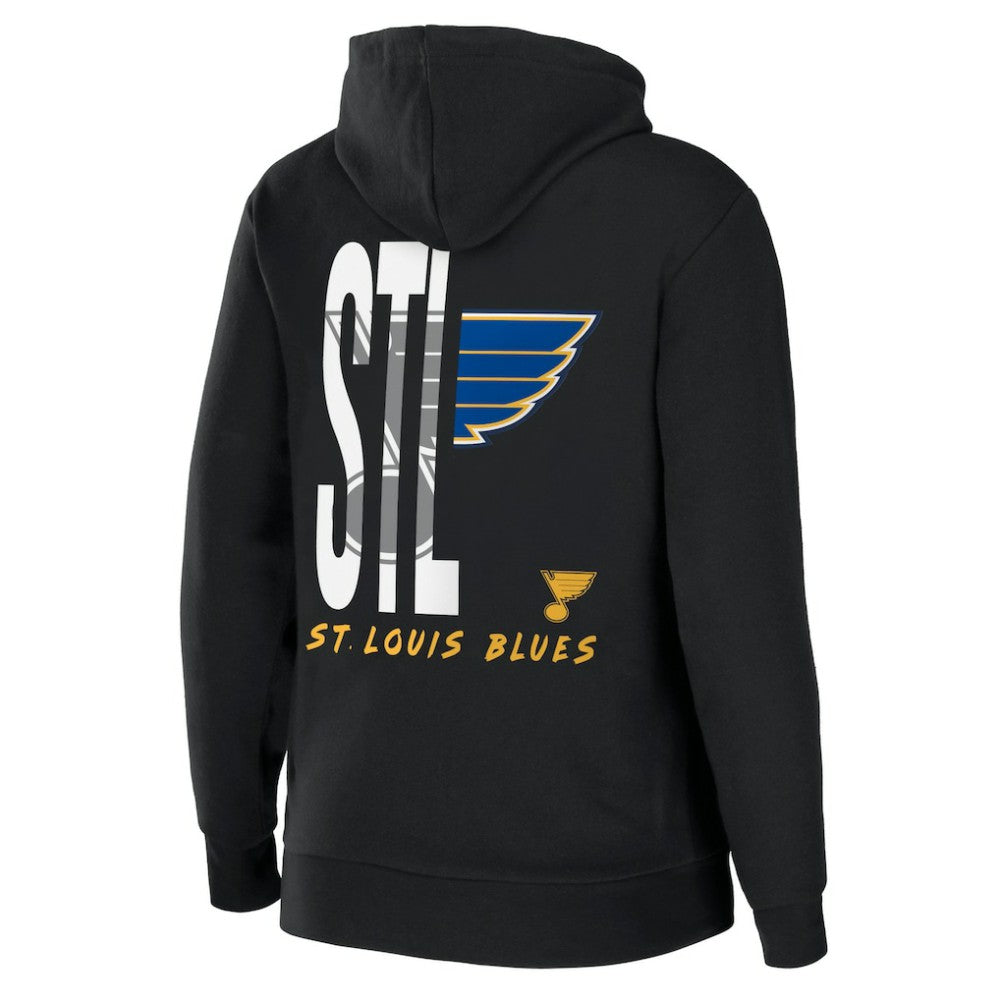 St. Louis Blues WEAR by Erin Andrews Women's Sponge Fleece Full-Zip Hoodie Black
