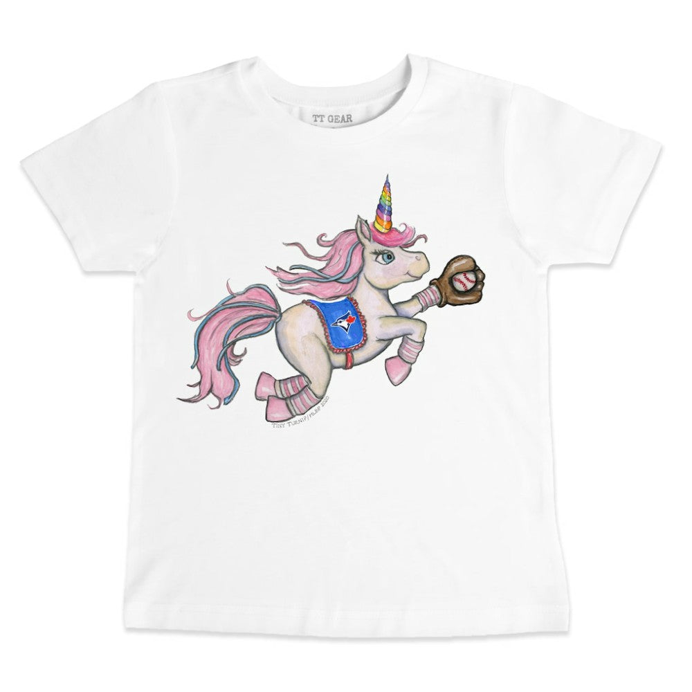 Toronto Blue Jays Tiny Turnip Youth Unicorn T-Shirt - White