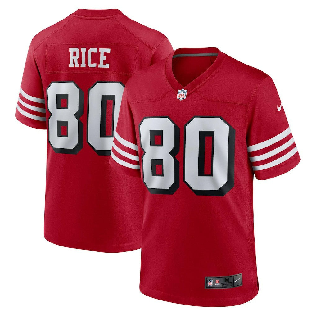 Jerry Rice San Francisco 49ers Retired Player Alternate Game Jersey - Scarlet | Nike outlet