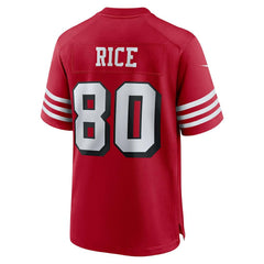 Jerry Rice San Francisco 49ers Retired Player Alternate Game Jersey - Scarlet | Nike outlet
