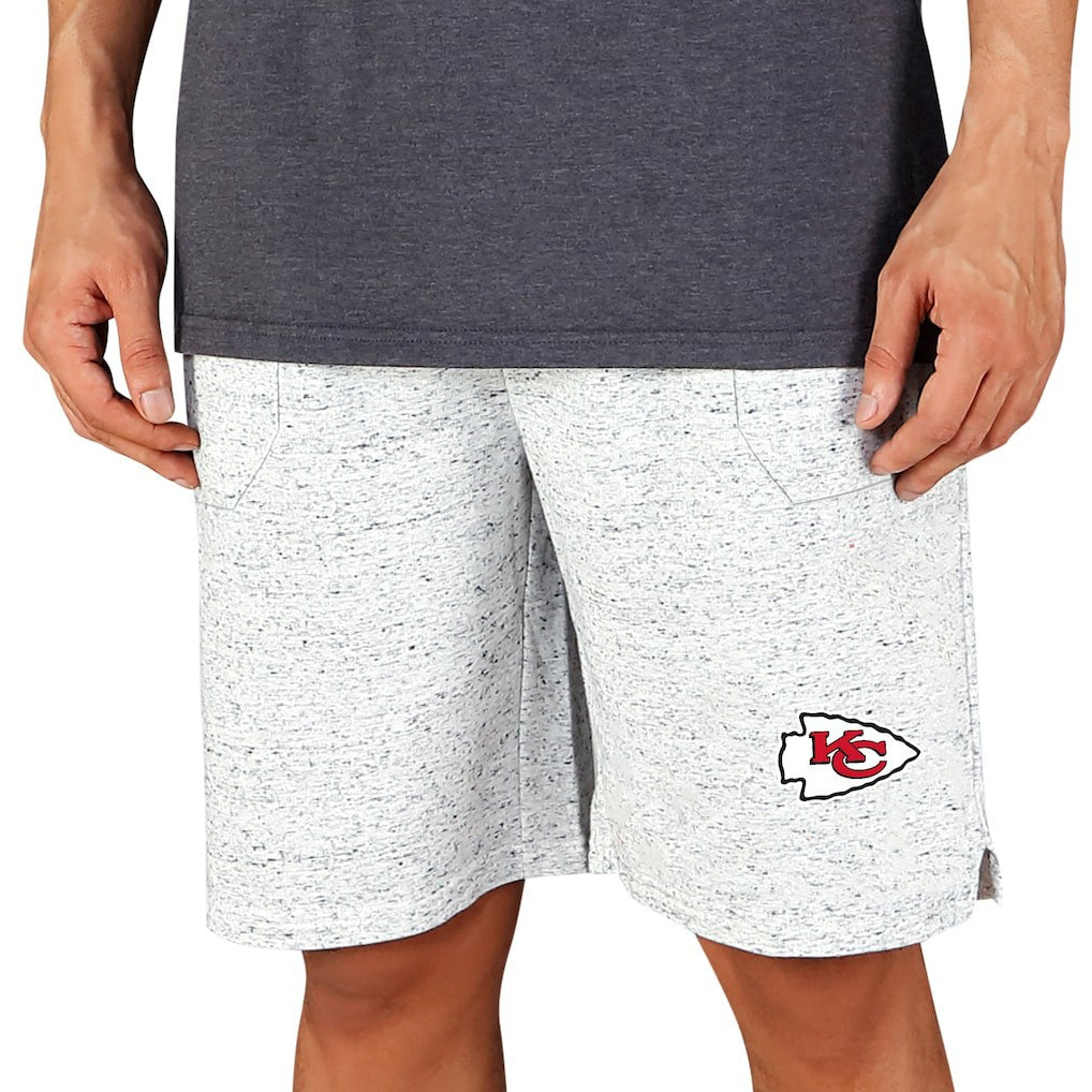 Kansas City Chiefs Concepts Sport Throttle Knit Jam Shorts - White/Charcoal sale