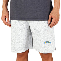 Los Angeles Chargers Concepts Sport Throttle Knit Jam Shorts - White/Charcoal discount