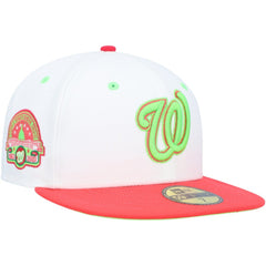 Washington Nationals  Robert F. Kennedy Memorial Stadium Strawberry Lolli 59FIFTY Fitted Hat - White/Coral | New Era