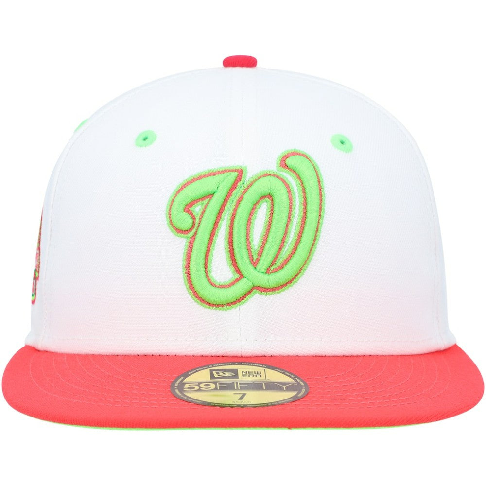 Washington Nationals  Robert F. Kennedy Memorial Stadium Strawberry Lolli 59FIFTY Fitted Hat - White/Coral | New Era