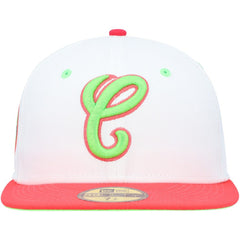 Chicago White Sox Cooperstown Collection Comiskey Park 75th Anniversary Strawberry Lolli 59FIFTY Fitted Hat - White/Coral | New Era