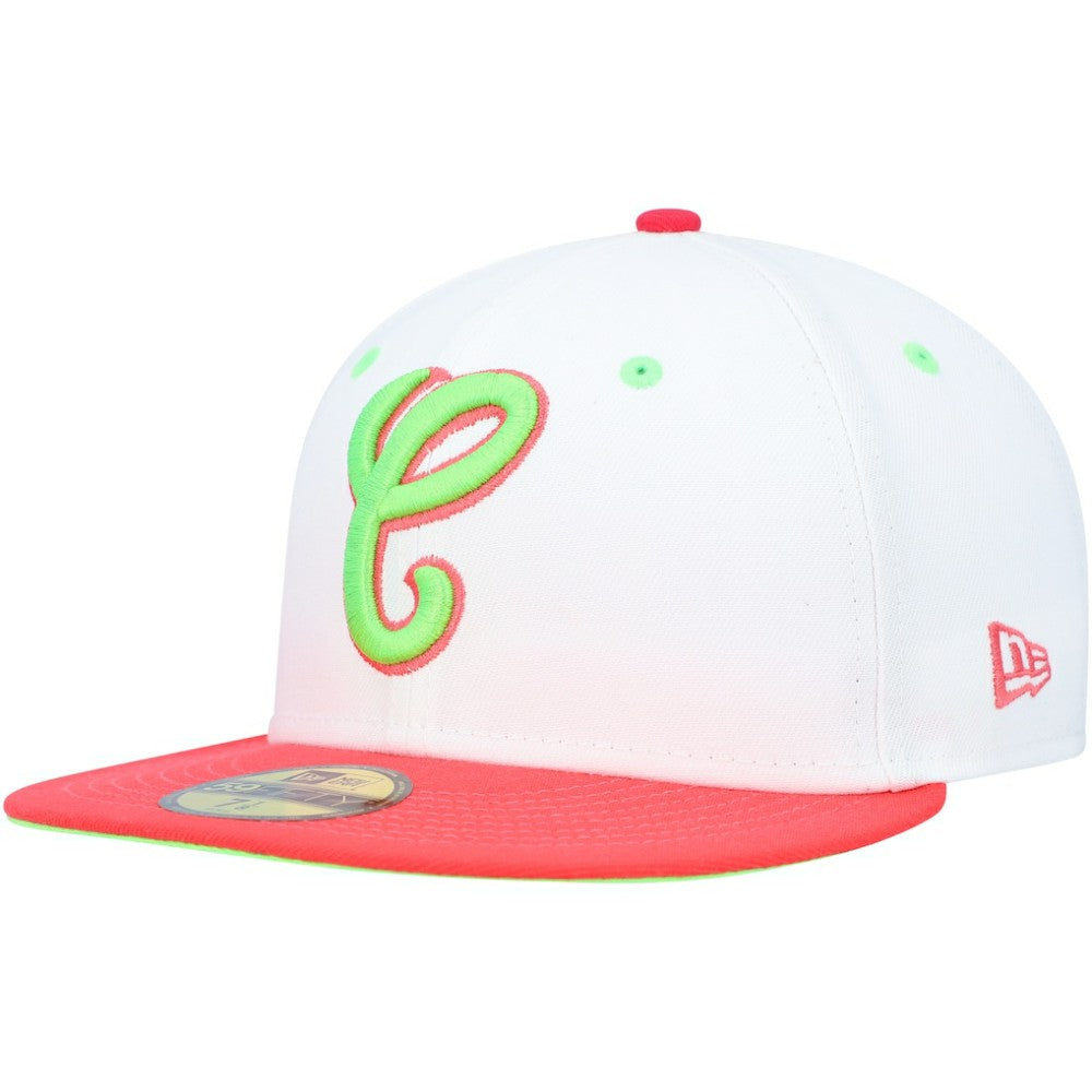 Chicago White Sox Cooperstown Collection Comiskey Park 75th Anniversary Strawberry Lolli 59FIFTY Fitted Hat - White/Coral | New Era