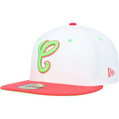 Chicago White Sox Cooperstown Collection Comiskey Park 75th Anniversary Strawberry Lolli 59FIFTY Fitted Hat - White/Coral | New Era