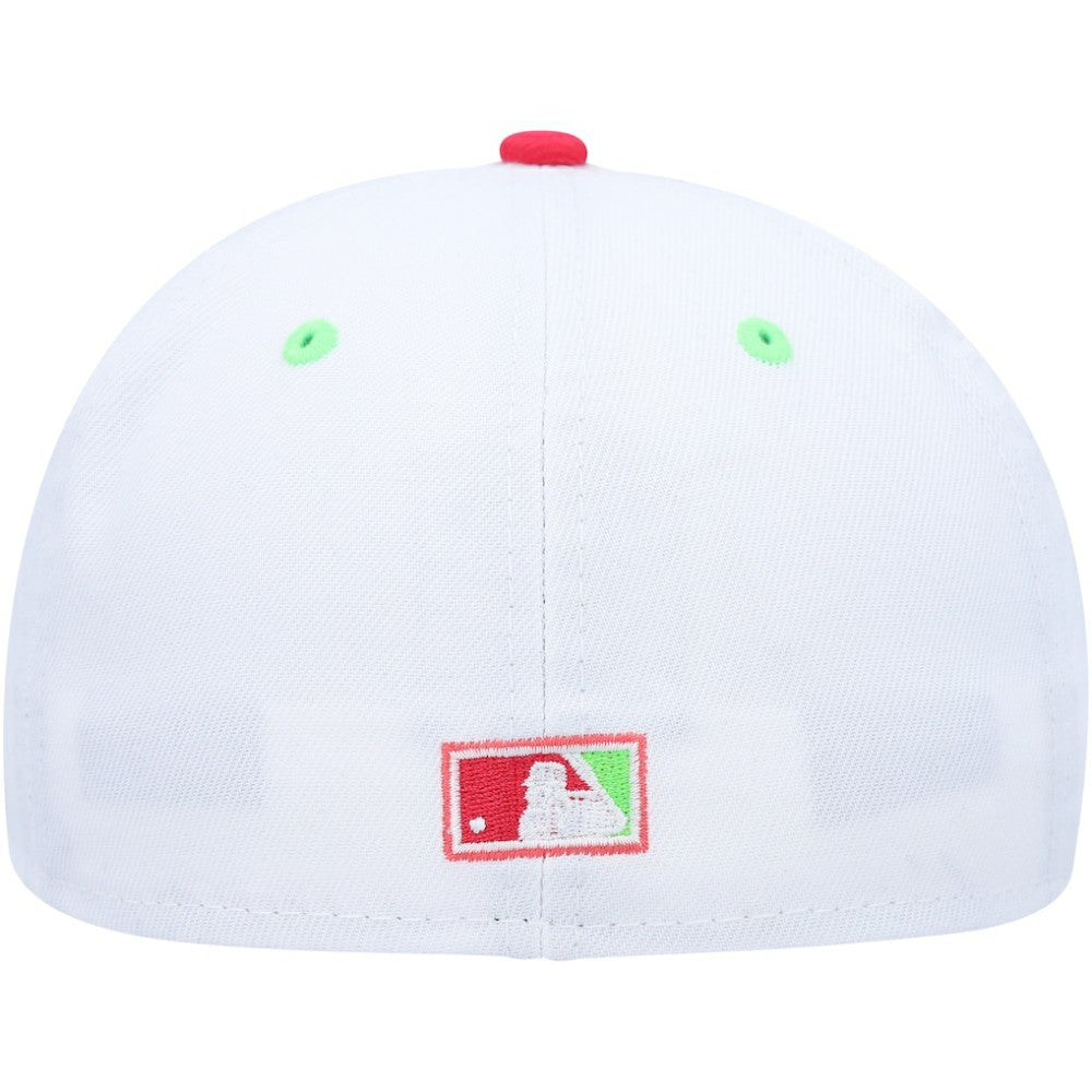 Arizona Diamondbacks 1998 Inaugural Season Strawberry Lolli 59FIFTY Fitted Hat - White/Coral | New Era