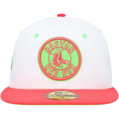 Boston Red Sox  Fenway Park 100th Anniversary  Strawberry Lolli 59FIFTY Fitted Hat - White/Coral | New Era