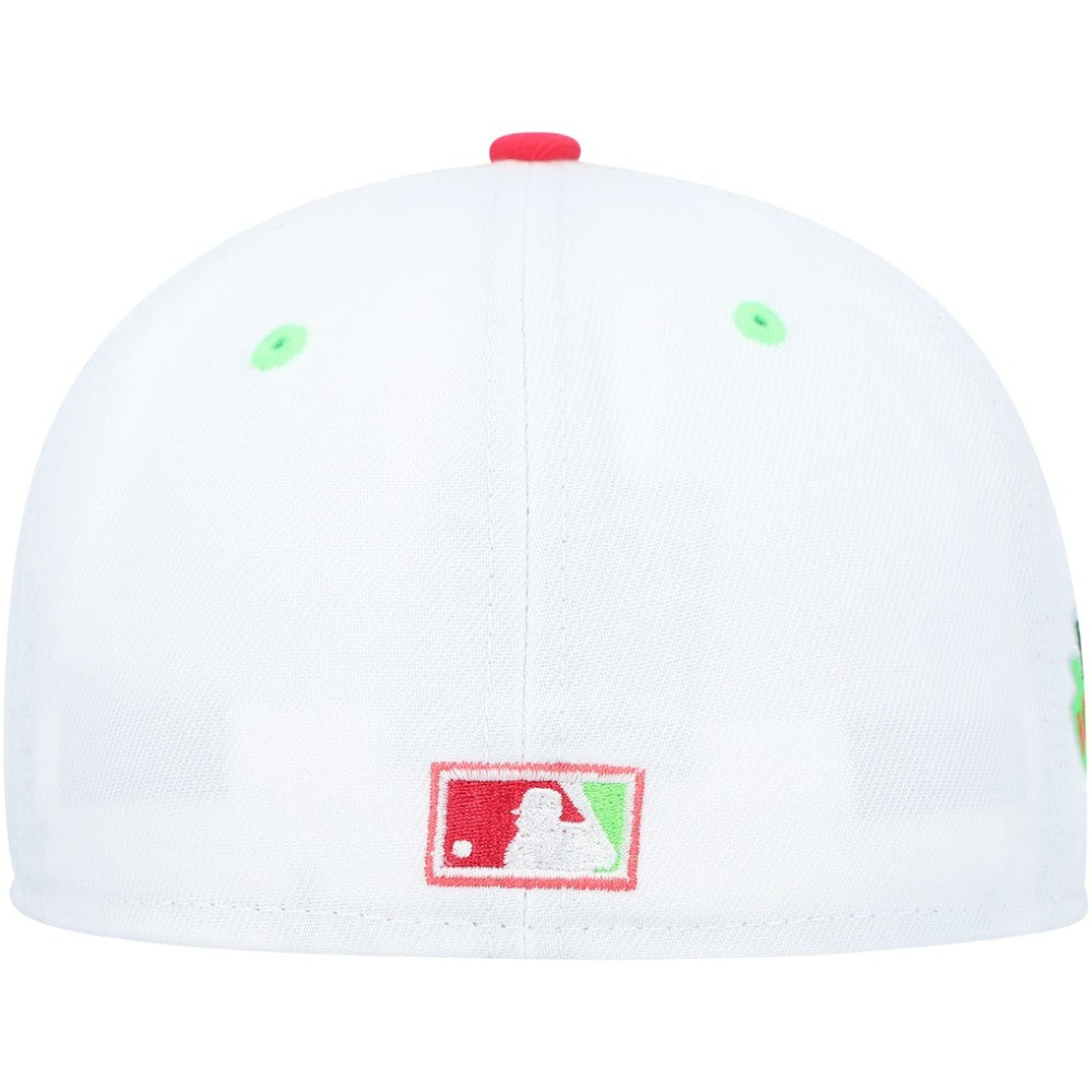 Boston Red Sox  Fenway Park 100th Anniversary  Strawberry Lolli 59FIFTY Fitted Hat - White/Coral | New Era