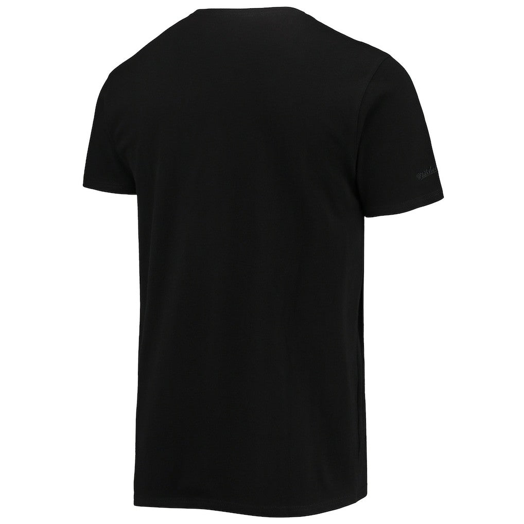 Philadelphia 76ers Big & Tall Hardwood Classics Big Face 4.0 T-Shirt - Black | Mitchell & Ness on sale