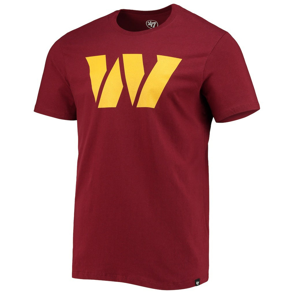 Washington Commanders '47 Logo Imprint Super Rival T-Shirt - Burgundy discount