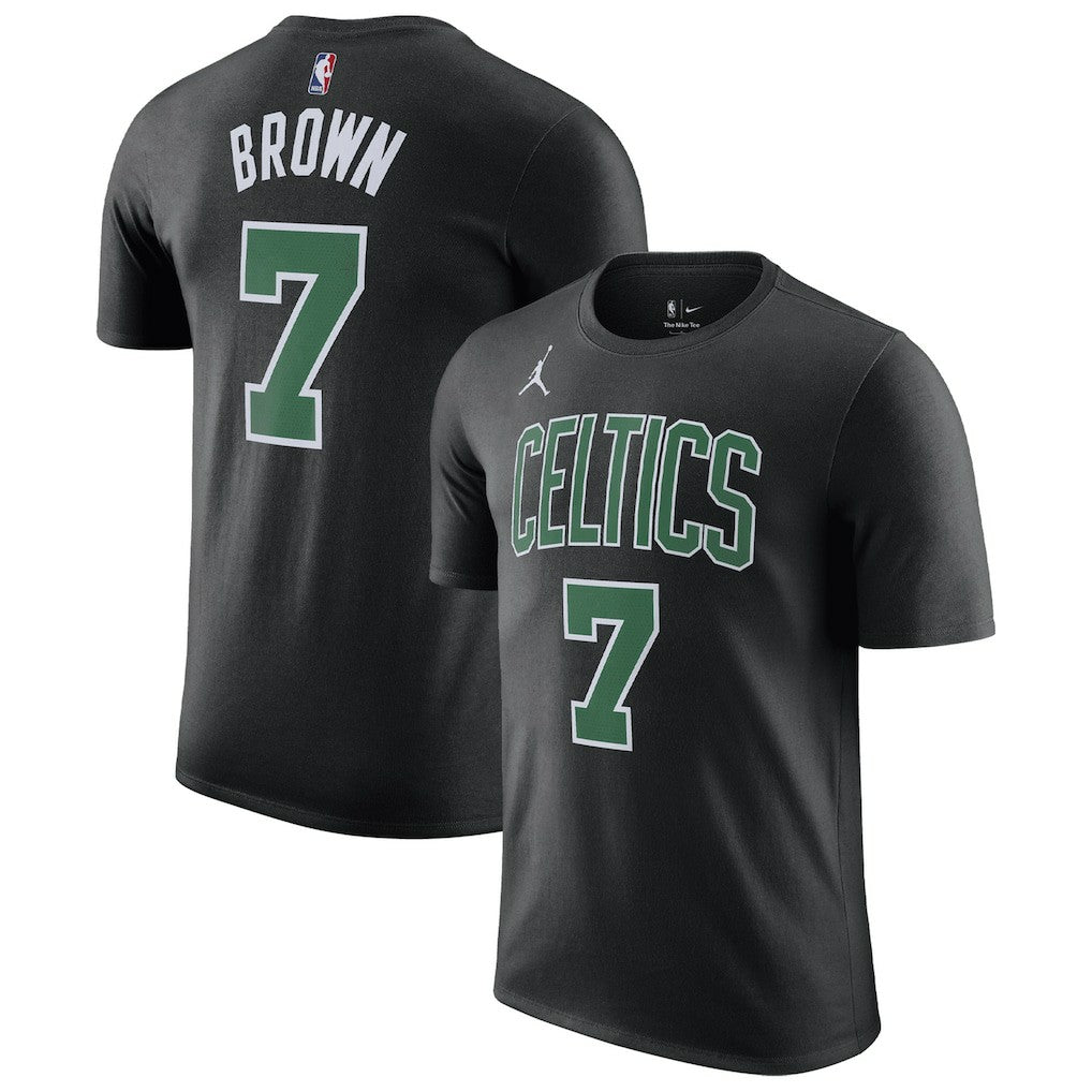 Jaylen Brown Boston Celtics Jordan Brand 2022/23 Statement Edition Name & Number T-Shirt - Black for sale