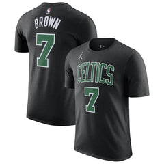 Jaylen Brown Boston Celtics Jordan Brand 2022/23 Statement Edition Name & Number T-Shirt - Black for sale