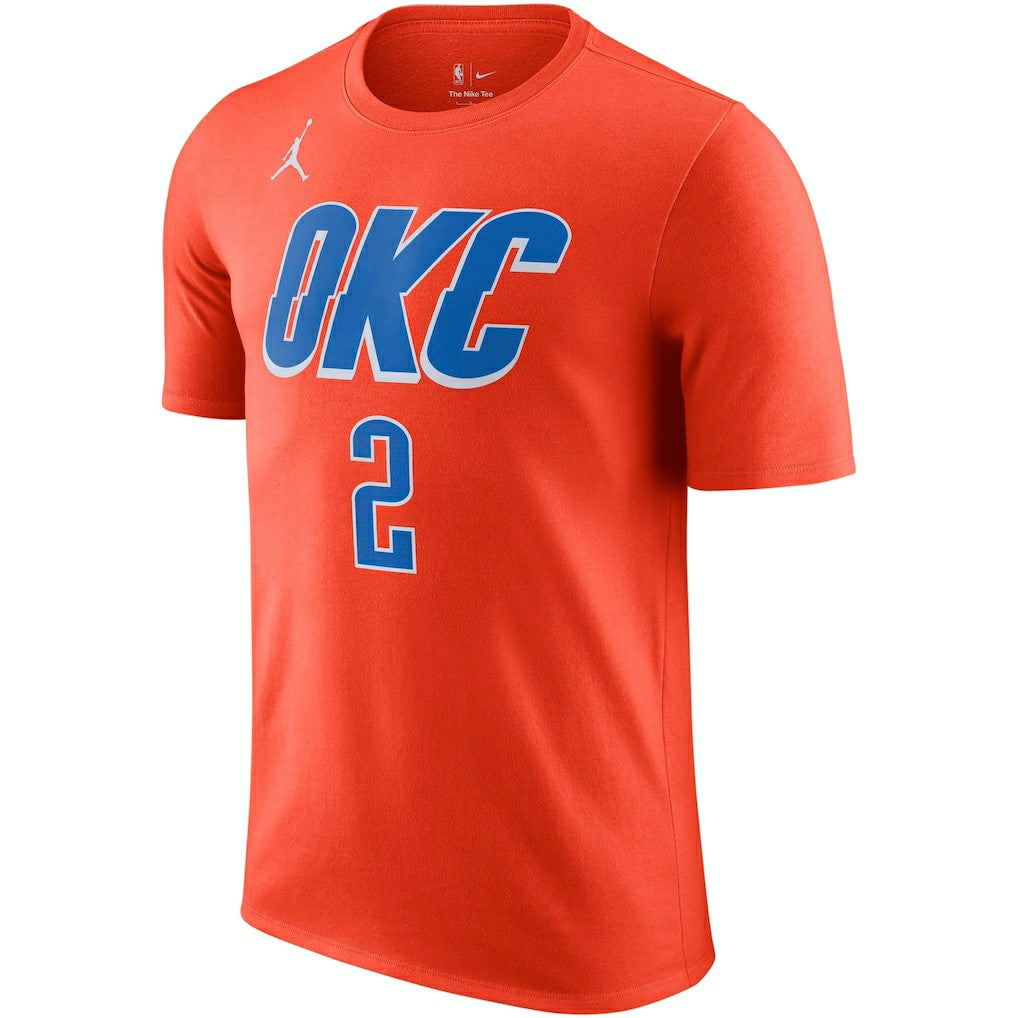 Shai Gilgeous-Alexander Oklahoma City Thunder Jordan Brand 2022/23 Statement Edition Name & Number T-Shirt - Orange shop