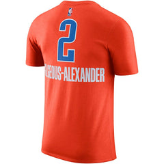 Shai Gilgeous-Alexander Oklahoma City Thunder Jordan Brand 2022/23 Statement Edition Name & Number T-Shirt - Orange shop