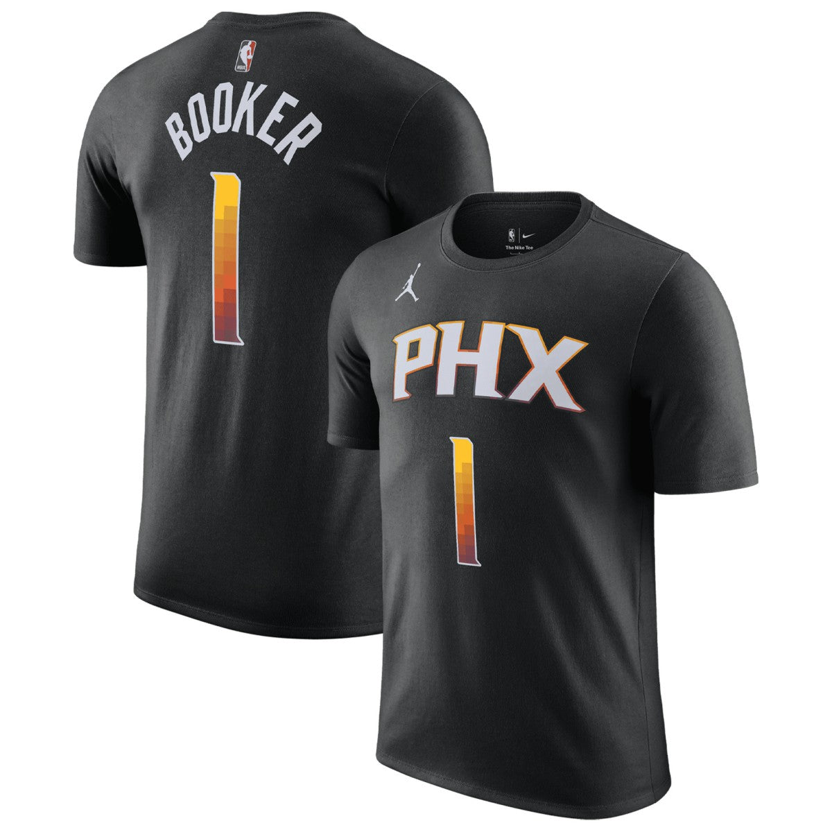 Devin Booker Phoenix Suns Jordan Brand 2022/23 Statement Edition Name & Number T-Shirt - Black cheap