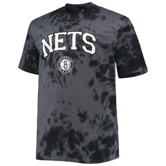 Brooklyn Nets Big & Tall Marble Dye Tonal Performance T-Shirt - Black outlet