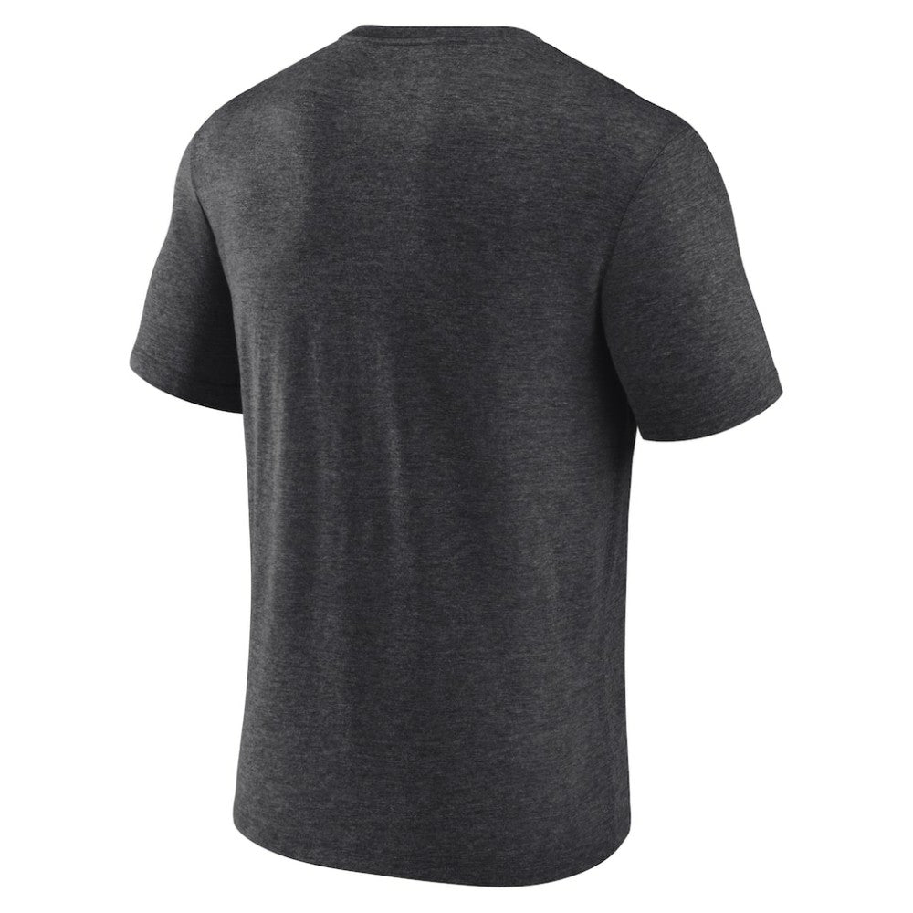 Calgary Flames Wraparound Tri-Blend T-Shirt Charcoal