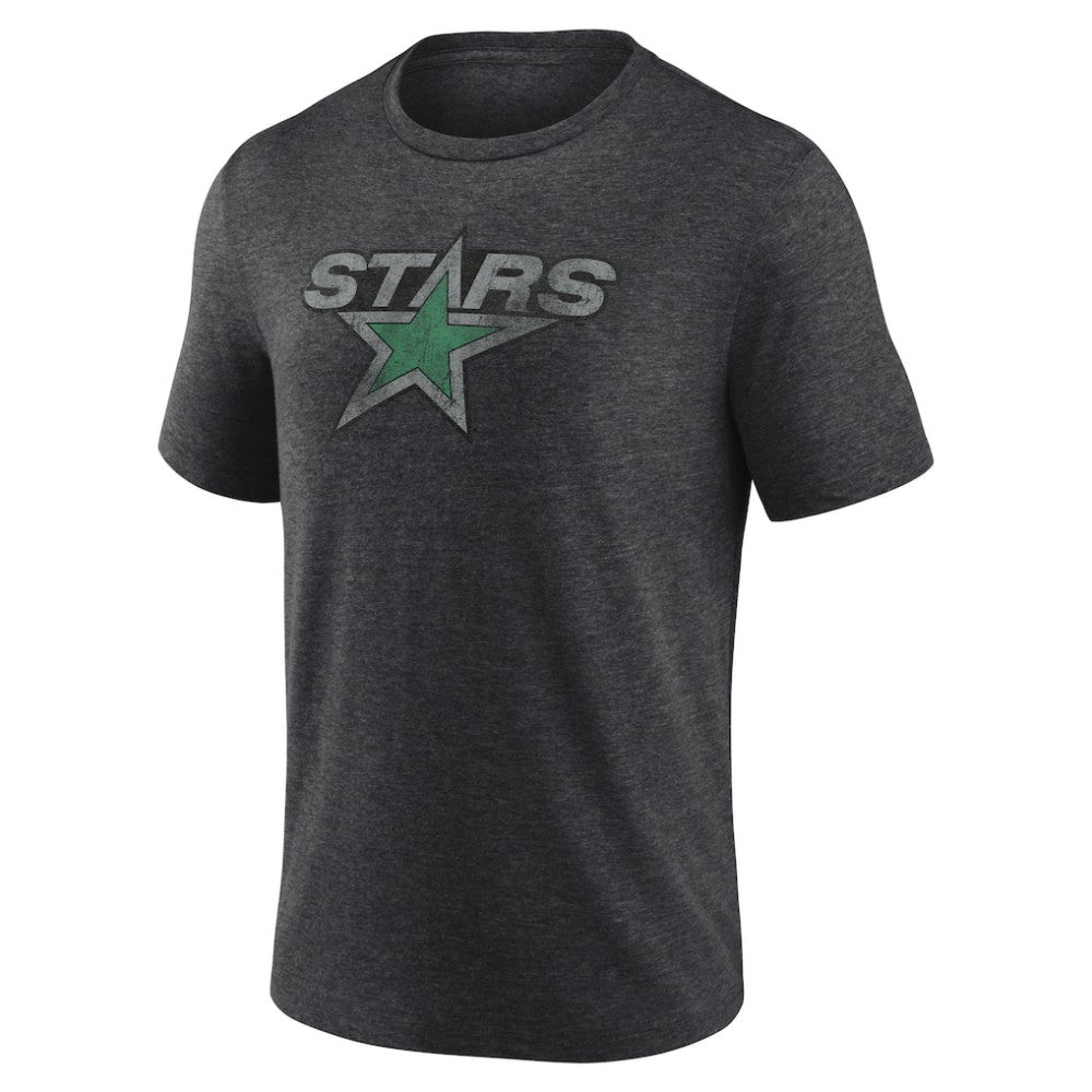 Dallas Stars Wraparound Tri-Blend T-Shirt Charcoal