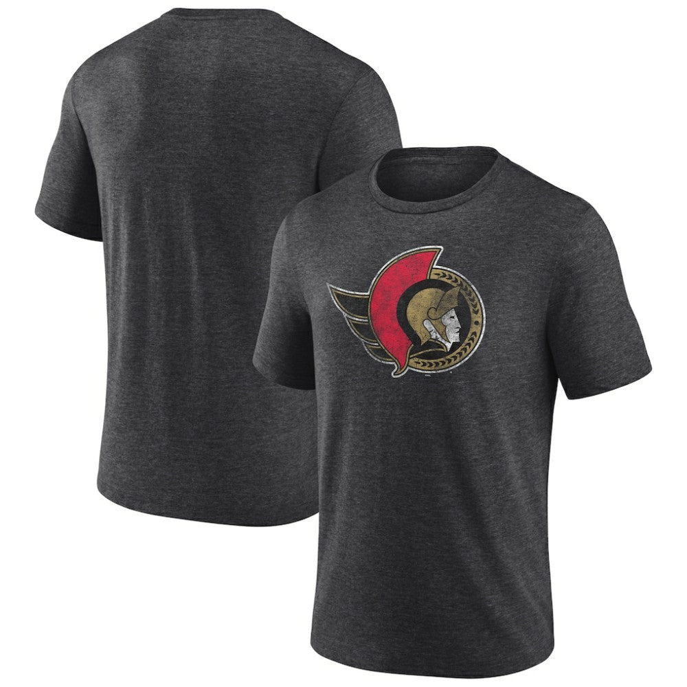 Ottawa Senators Wraparound Tri-Blend T-Shirt Charcoal